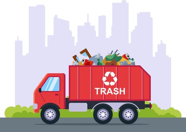 Garbage Truck Illustration